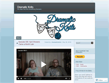 Tablet Screenshot of dramaticknits.com